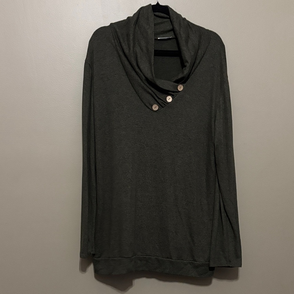 JODIFL Dark Green Knit Top